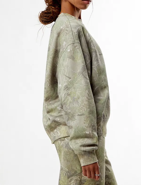 Pacsun Tree Camo Crew Neck Sweatshirt - Image 2
