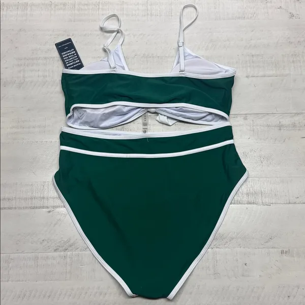 Blooming jelly Women's High Waisted Tie Knot Bikini Set - Image 5