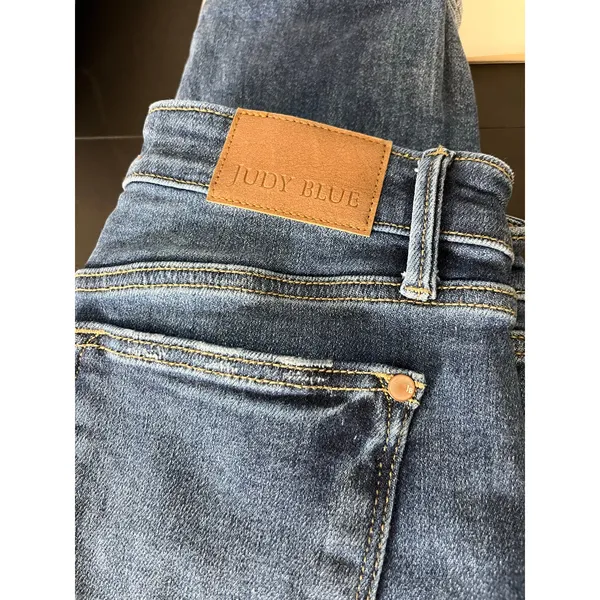 Judy Blue Mid Rise Vintage‎ Wash Boyfriend Denim Jeans Size 27 - Image 6