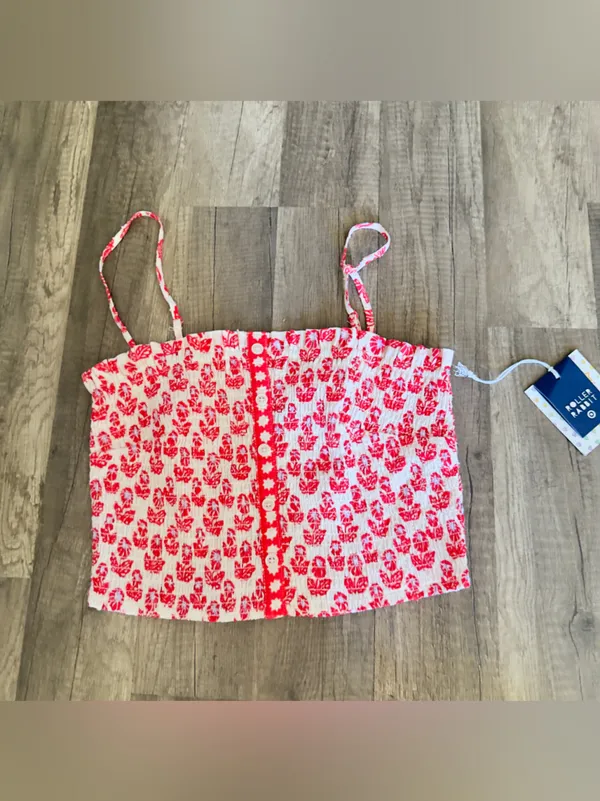 Roller Rabbit x Target Women's Floral Smocked Peplum Tank Top and skirt - Image 8