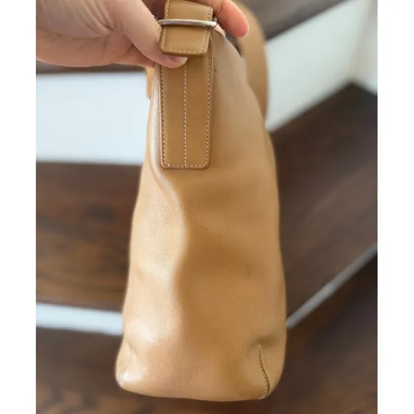 Coach Legacy Soho Tan Leather Bucket Hobo Crossbody Bag (Markings) - Image 7