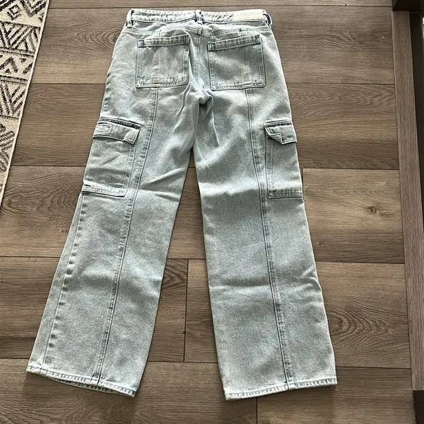 Super Cute Womens Pacsun Light Blue Low Rise Jeans - Image 4