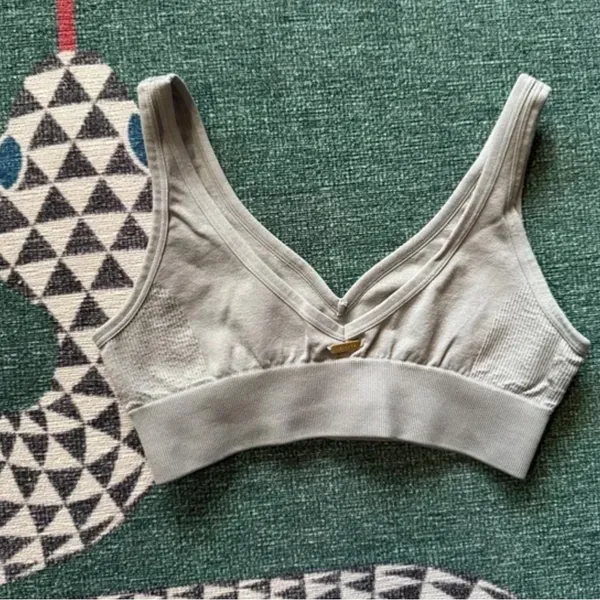 L SPACE Work It Bra Top in Sage Size M/L - Image 5