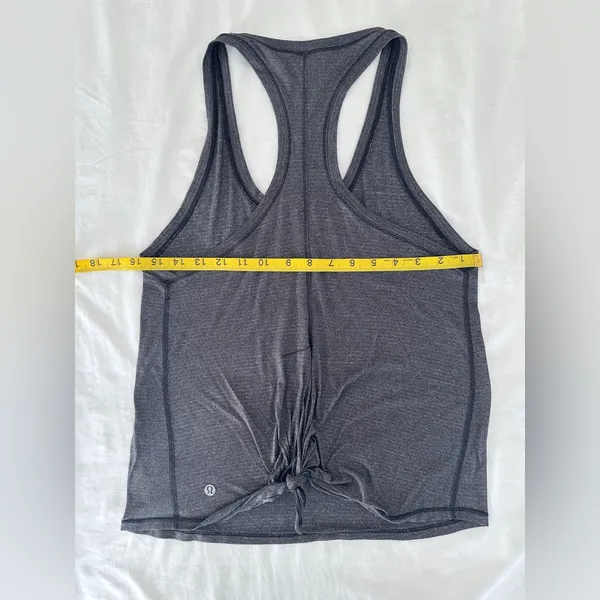 Lululemon Tie It Up Singlet - Heathered Black - 4 - Image 10
