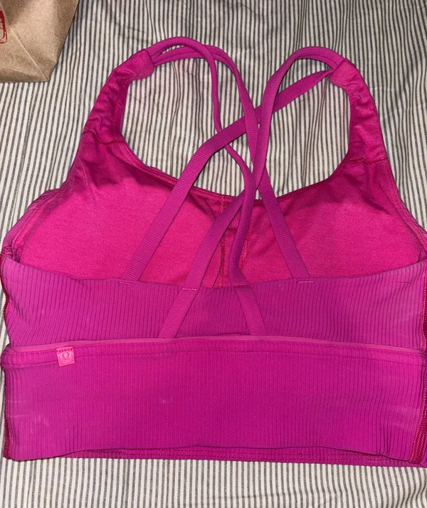 Pink Lululemon Sports Bra - Image 2