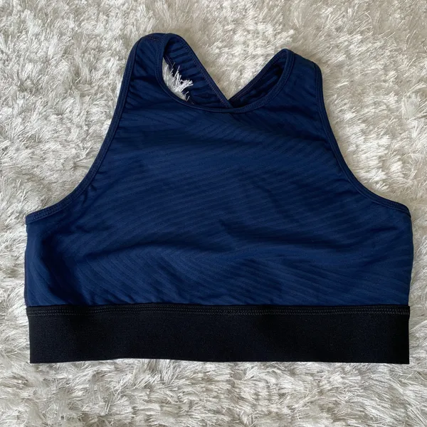 Vimmia X Energy Wave Crop Top Sz Large Blue Black - Image 7