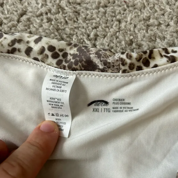 Aerie snake skin super‎ high cut cheekiest bikini bottom XXL - Image 4