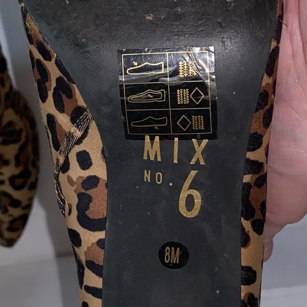 Mix‎ No. 6 Cadaoria Leopard Print Ankle Boots Size 8 - Image 10