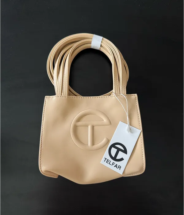 Telfar Small Shopping Bag Cream Crossbody - Image 3