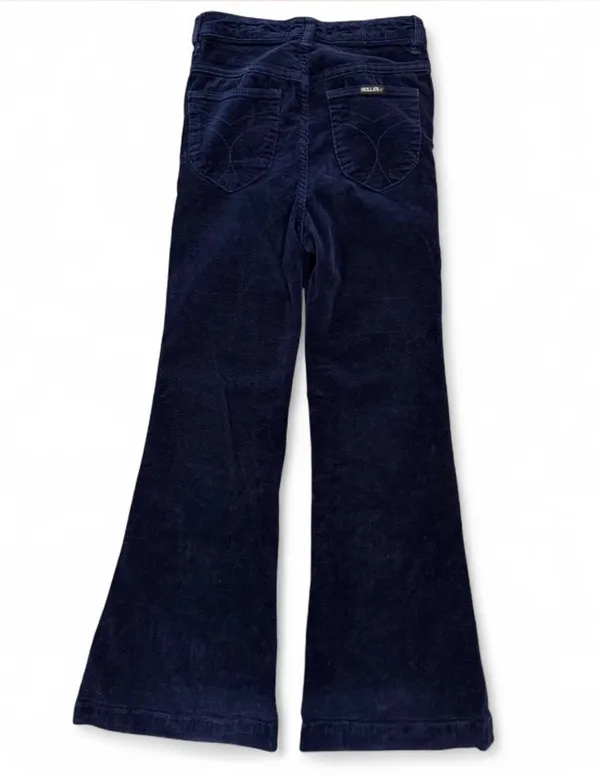 Rolla's womens Navy Eastcoast Flare Corduroy Jeans size 25 US (7 AUS) - Image 5