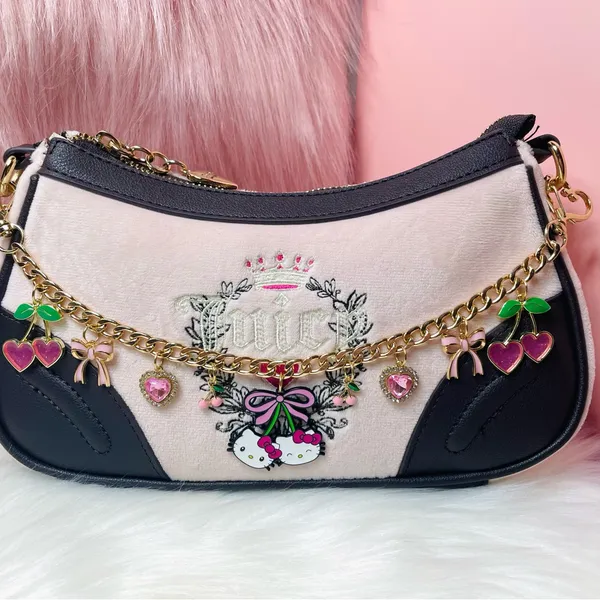 New Hello Kitty & Cherry Coquette Charm Chain for Purse/Bag - Image 5