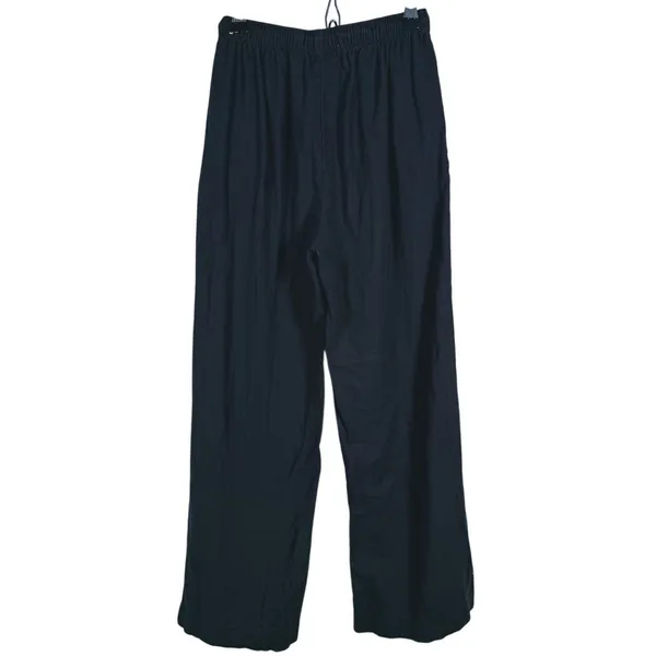Abercrombie & Fitch Gemma Linen Blend Wide Leg Pant Size XXS Short Black Minimal - Image 3