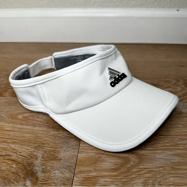 Adidas Unisex Adizero Climacool White Athletic Performance Visor Hat, OS - Image 5