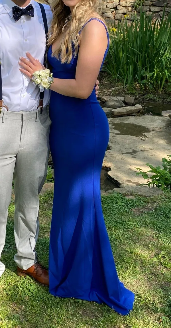 Lulus Slate Blue Prom / Formal Dress - Image 2
