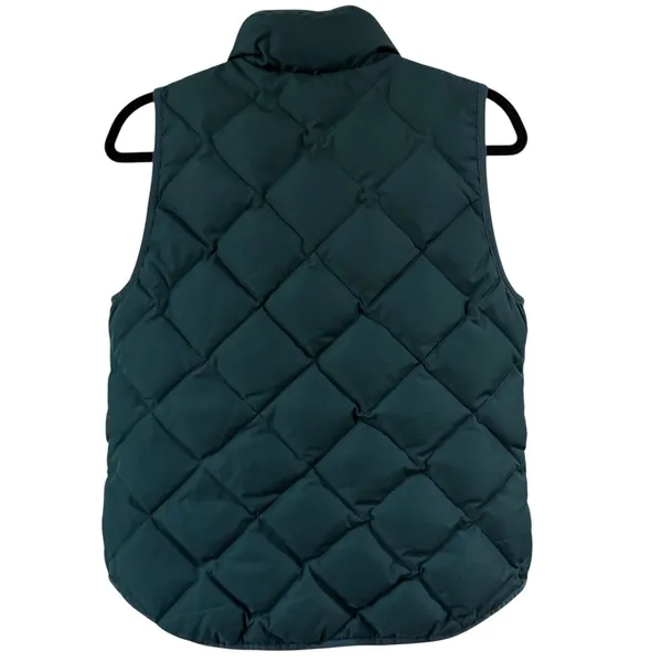 J Crew Quilted Down Puffer Vest Womens S‎ Green Warm Lightweight Excursion 92465 - Image 3