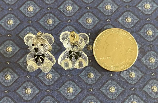 Clear Bears Kawaii Stud Earrings - Image 3