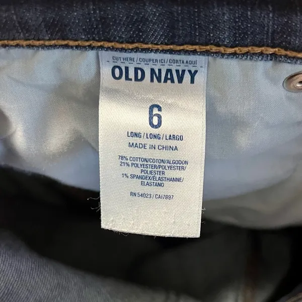 Old Navy Blue Skinny Jeans with Distressed Details New Without Tags - Image 6