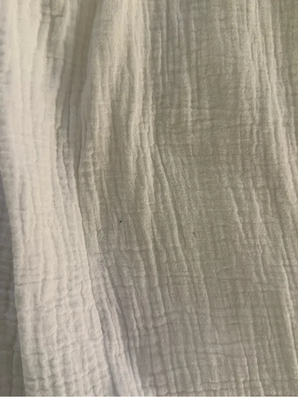 Anthropologie White Kallie Flowy Maxi Tiered Dress Medium Relaxed Summer Boho - Image 4