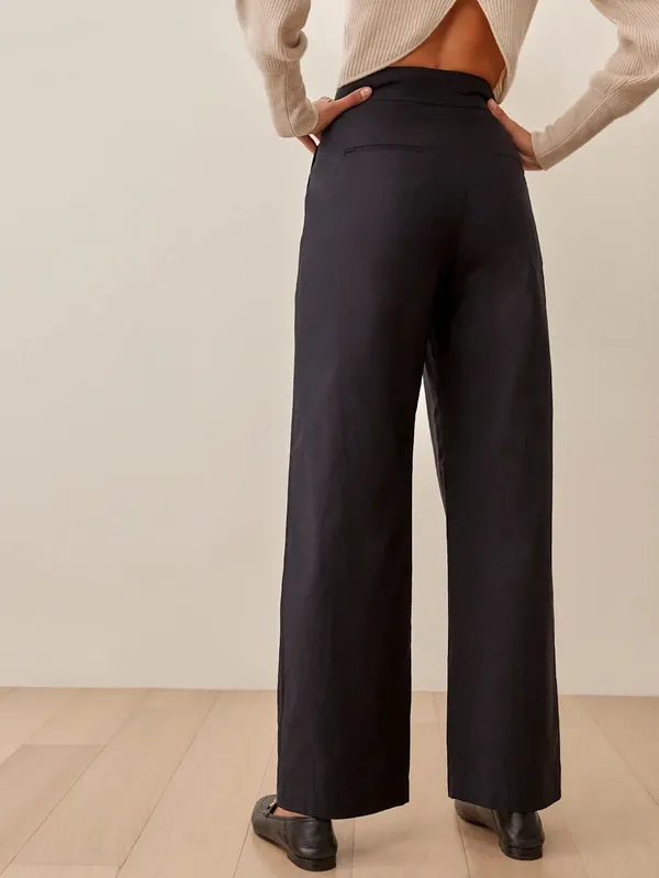 Reformation Petites Roz Pants Straight Leg Trousers NEW - Image 3