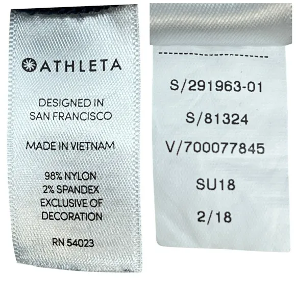 Athleta Teton Anorak Windbreaker Hoodie XL Navy Blue Grid Texture Lightweight - Image 3