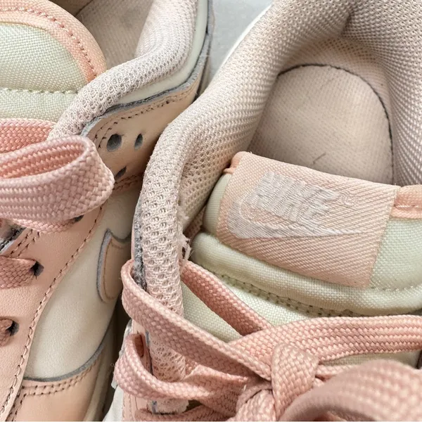 Nike Dunk Low Light Pink White Sneakers Womens 7 Tennis Shoes Running Casual - Image 5