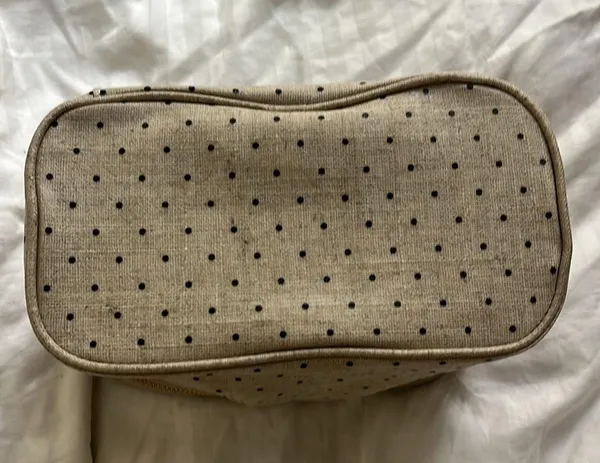 Kate Spade Out to Lunch small handle lunch bag POLKA DOT EUC - Image 3