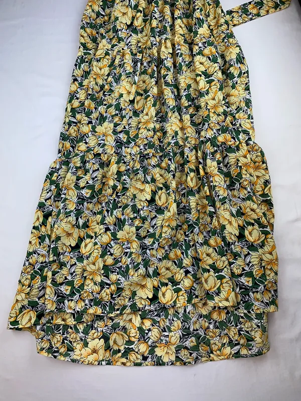 Long summer dress Yellow Size M - Image 4