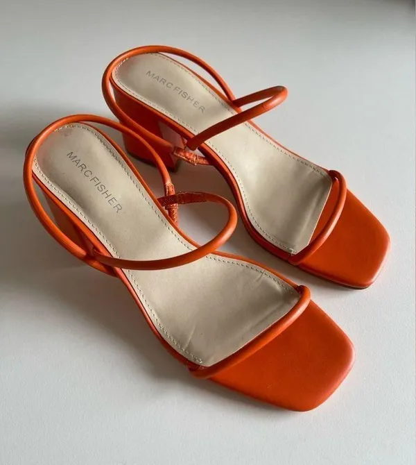 Marc Fisher Orange Heels - Image 2