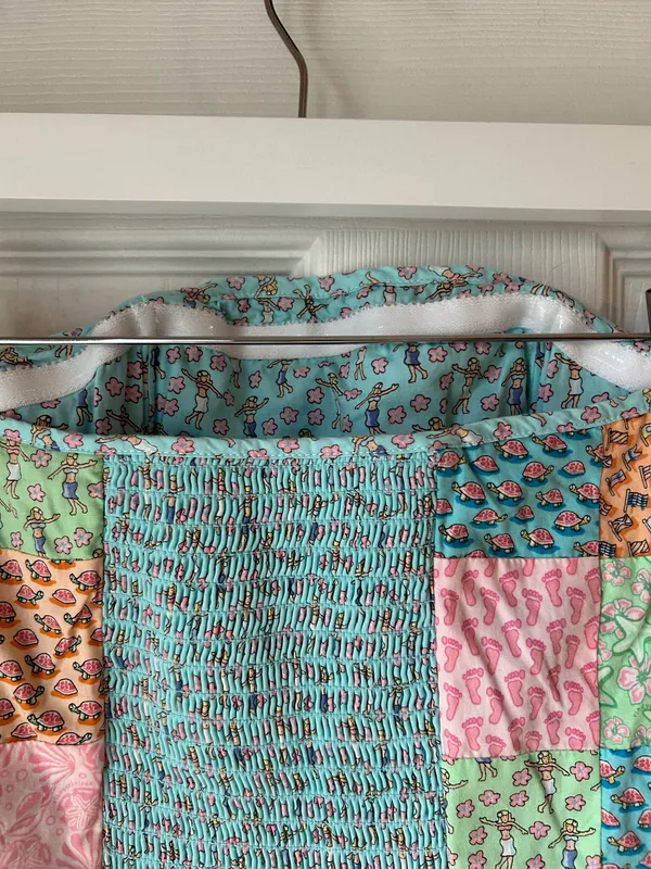 Vineyard Vines Strapless Patchwork Pattern Dress - Image 5