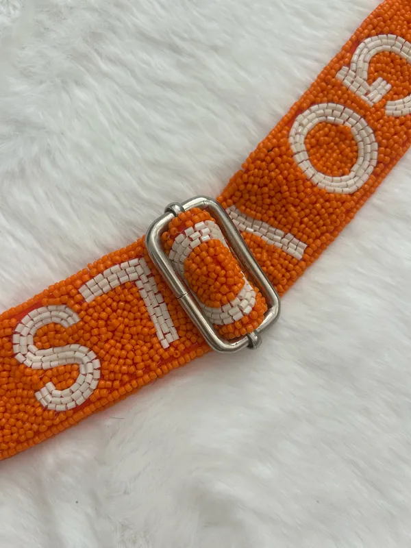 Tennessee Beaded Purse Strap Orange Size undefined - Image 3