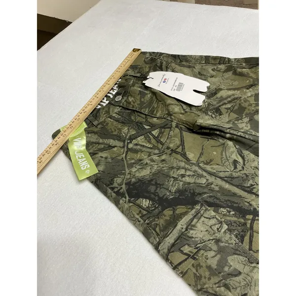VIP Jeans Womens Camo Cargo Utility Pants Size S/6 NWT Raw Hem Y2K Hunting Green - Image 6