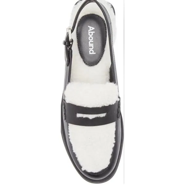 ✨Abound Luciana Faux Shearling Slingback Sz 6 Loafer Mule✨ - Image 5