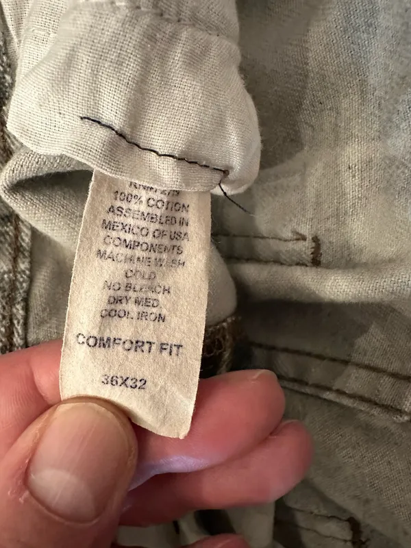 Vintage Diamond Cut Jeans Men’s Mossy Oak Camouflage Size 36x30 - Image 3