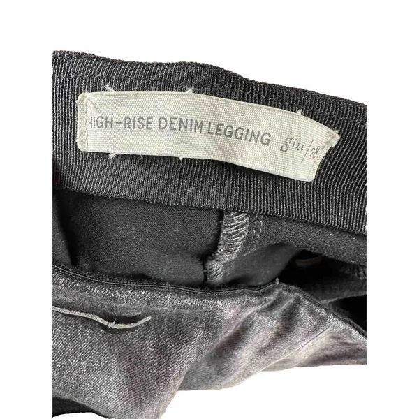 Pilcro and the Letterpress High Rise Denim Legging sz 28 Gray Pant Anthropolgie‎ - Image 8
