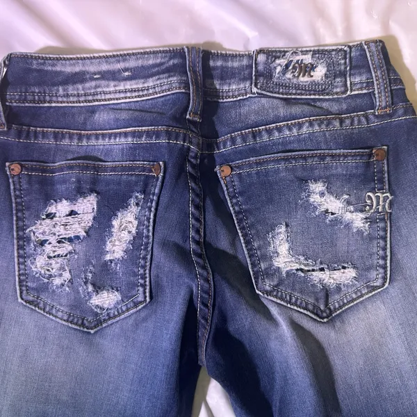Miss Me Dark Blue Skinny Jeans - Image 6