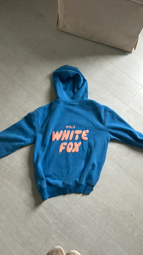 White Fox Boutique Hoodie Blue - Image 6