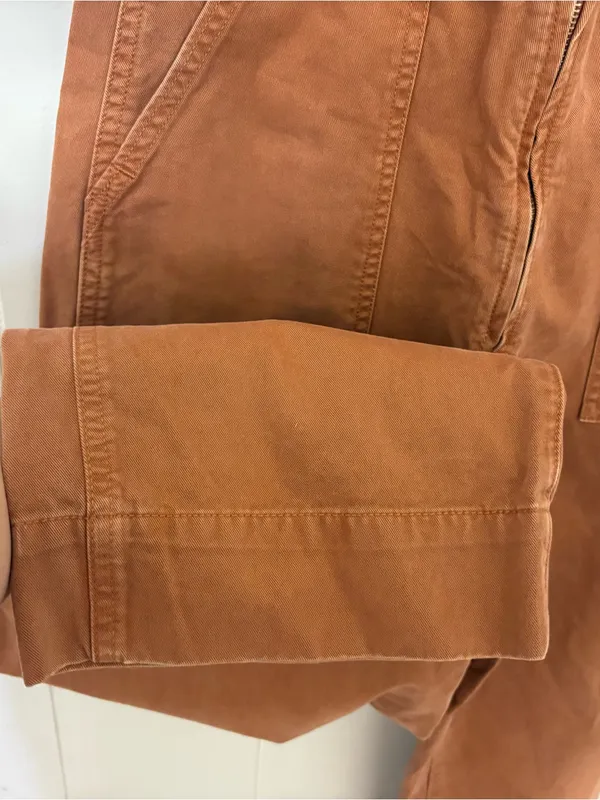 Abercrombie & Fitch Utility Overalls Brown Wide Leg Size S - Image 5