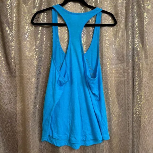 Y2K PINK Victorias Secret Malibu Blue Black 86 Sequin Stretchy Racerback Tank To - Image 2