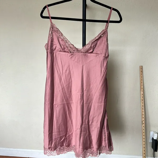 House‎ of CB 'Nia' Rose Pink Satin Lace Slip Dress NWOT Size XL - Image 5