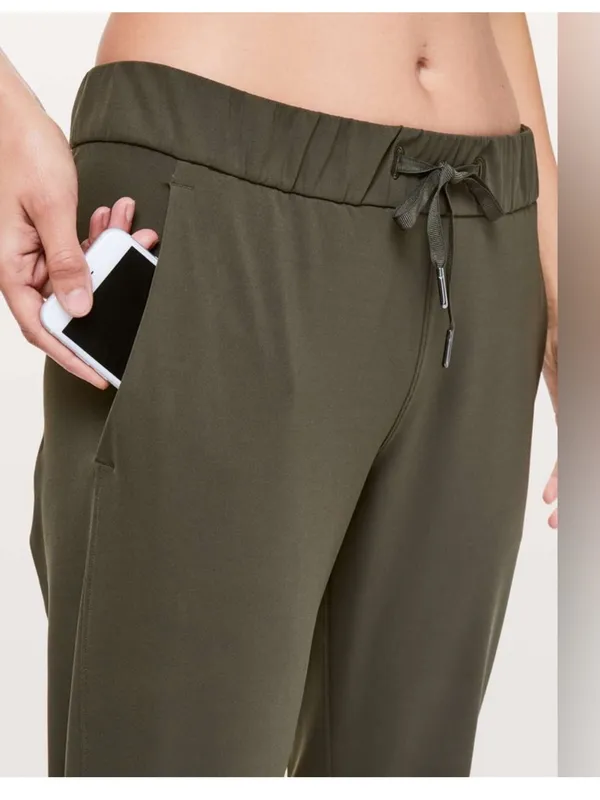Lululemon Dark Olive On The Fly Cropped 23” Pant - Image 7