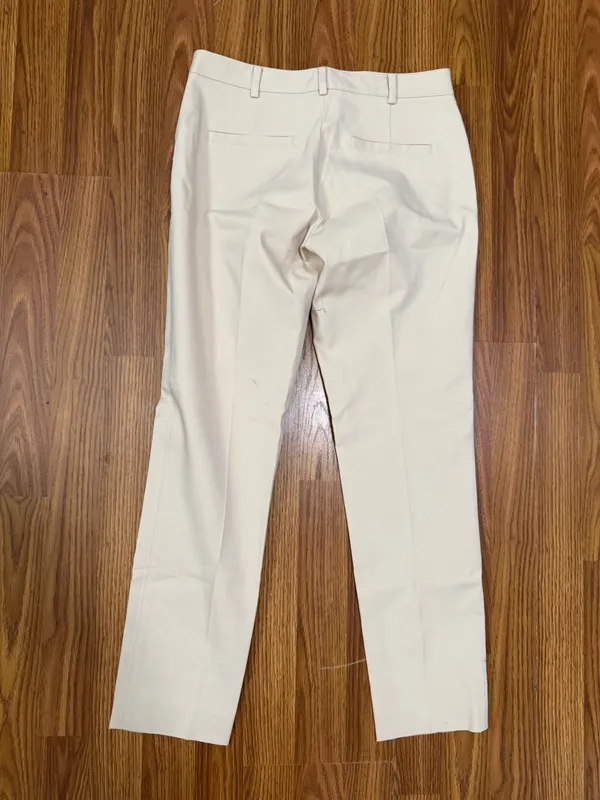 Club Monaco Matie Mid Rise Beige Preppy Minimalist Capsule Dress Pants Size 0 - Image 3