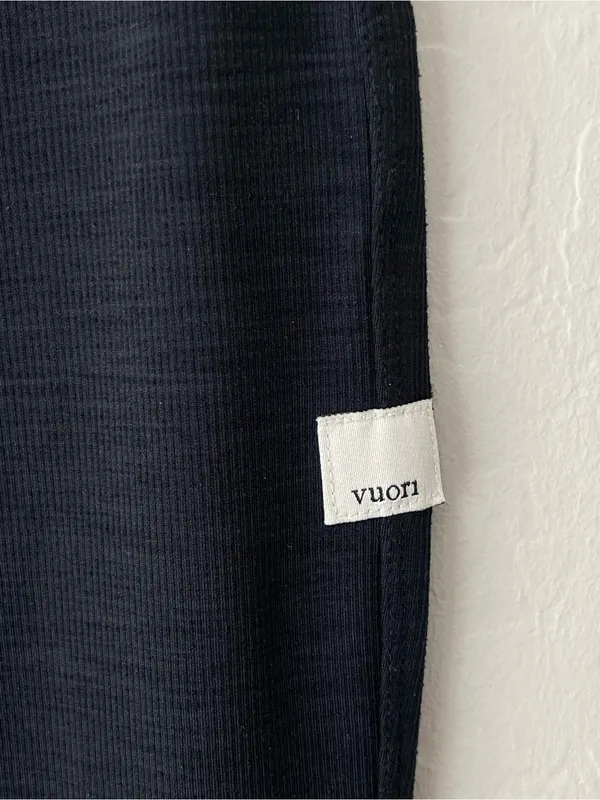Vuori Lux Ribbed Split Bootcut Leggings Charcoal Grey High Rise XS - Image 7