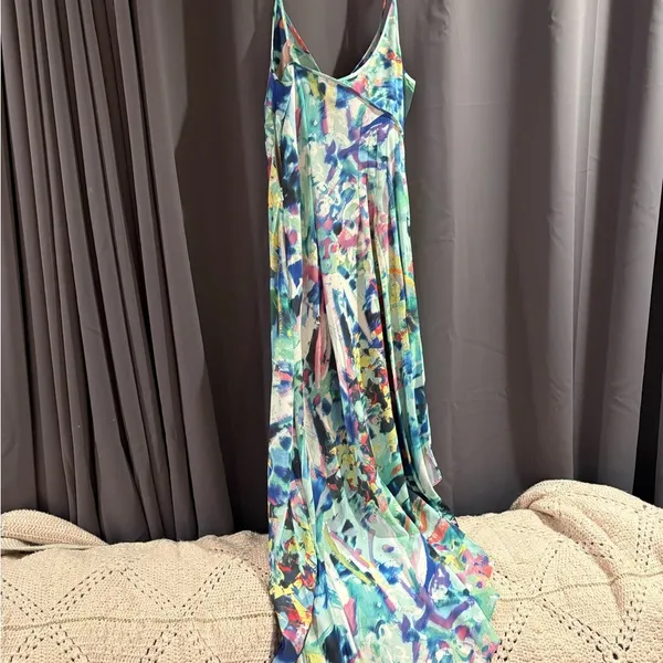 AINSLEY - Pleated Asymmetric Dress - Image 10