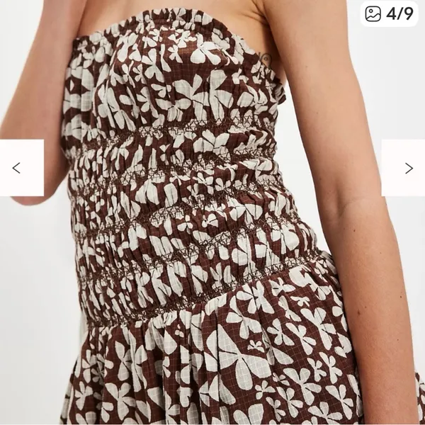 Free People Annalise Mini Dress large - Image 6