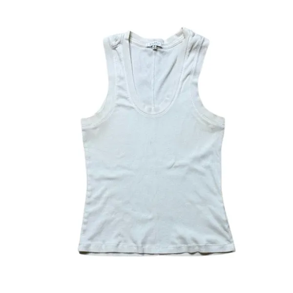 Z Supply Ribbed Sirena Tank Scoop neck Off white Medium - Image 2