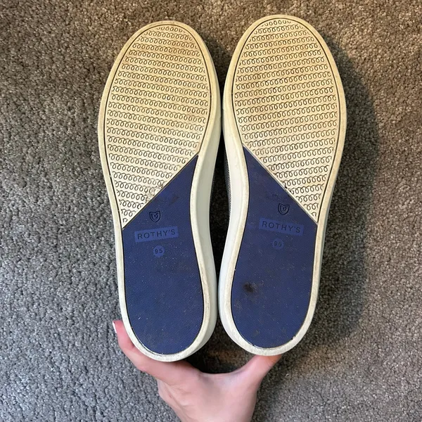 Rothy’s Women’s Slip On Gray Sneakers Size 9.5 - Image 4