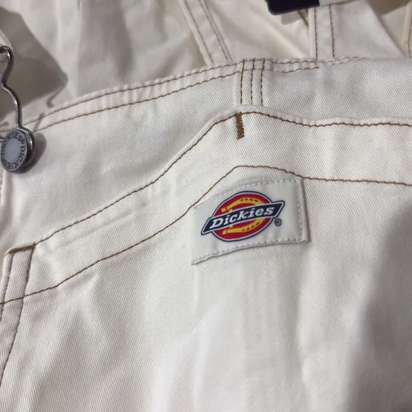 NWT Dickies Womens 5" Twill Bib Dress, Cloud - FVR52 XS - Image 8