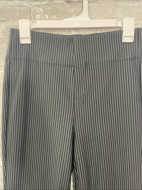 HALARA Grey Pinstripe Flare Pants - Image 2
