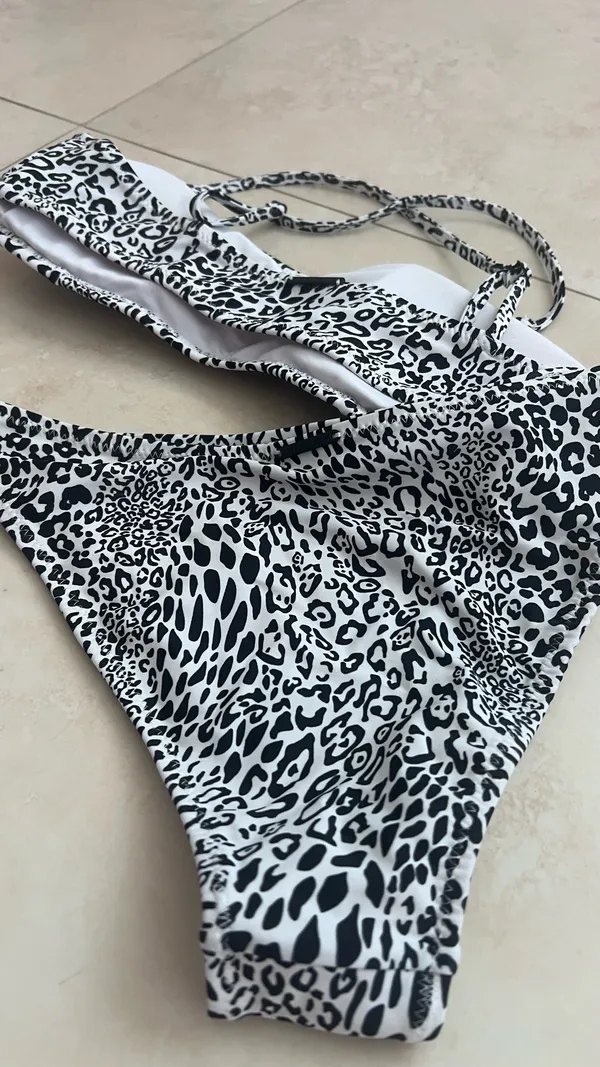 Black & White Cheetah Print | Bikini set - Image 3