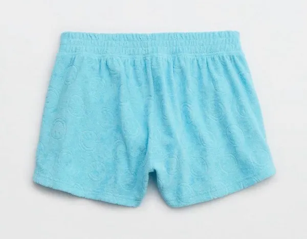 Aerie blue terry smile shorts - Image 2
